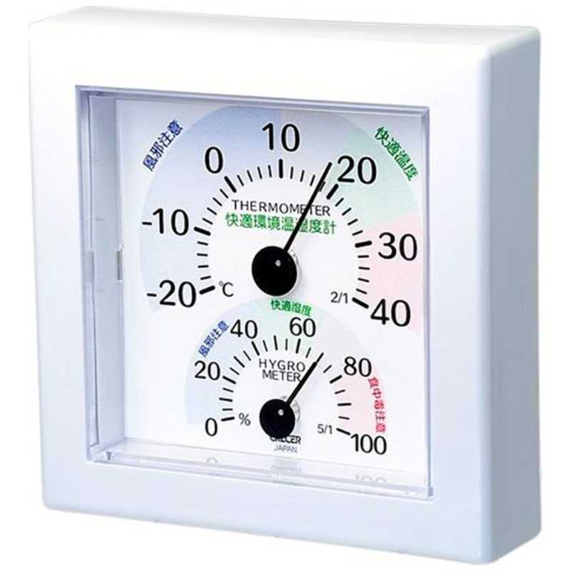 クレセル クレセル 快適環境 温湿度計 TR‐100W (ホワイト) TR‐100W (ホワイト)