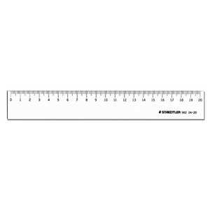 ステッドラー 直線定規・片側目盛り付き 20cm 962 24-20 ステッドラー 直線定規・片側目盛り付き 20cm 962 24-20