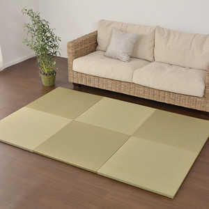 萩原 置き畳フラッタ 王騎 約65×65×2.5cm ナチュラル 159056002