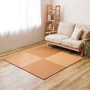 萩原 (6枚入)(の畳屋さんシリーズ)DIY用薄畳 いつき 約82×82×1.3cm ブラウン 159067260
