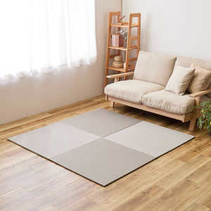 萩原 (9枚入)(の畳屋さんシリーズ)DIY用薄畳 いつき 約82×82×1.3cm グレーストライプ 159067273
