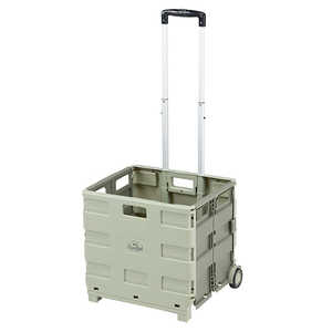 BUNDOK キャンプ用品 BOXキャリーカート(約455×380×980mm/カーキ) BD318KA BUNDOK キャンプ用品 BOXキャリーカート(約455×380×980mm/カーキ) BD318KA