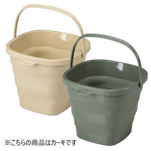 BUNDOK FDバケツ 10L 約315×310×230mm カーキ BD-602KA