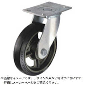 ハンマーキャスターセールス ハンマー 重荷重用旋回式ゴム車輪(イモノホイール・ラジアルボールベアリング)200mm 500BPSCR200