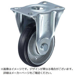ハンマーキャスターセールス ハンマー プレート式キャスター 固定 車輪径100mm ゴム車輪(ボールベアリング) 420SR1RB100 ハンマーキャスターセールス ハンマー プレート式キャスター 固定 車輪径100mm ゴム車輪(ボールベアリング) 420SR1RB100