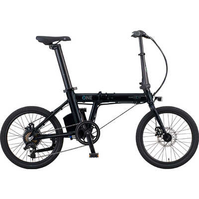 電動アシスト自転車 ブラック折りたたみ
