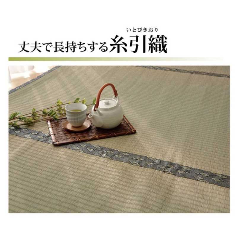イケヒコ イケヒコ ラグ い草 糸引織 「湯沢」(170×170cm/ナチュラル)  