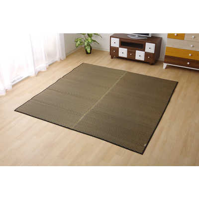 イケヒコ　い草ラグカーペット 『Fソリッド』 ダークブラウン イケヒコ い草ラグカーペット 『Fソリッド』 ダークブラウン の通販