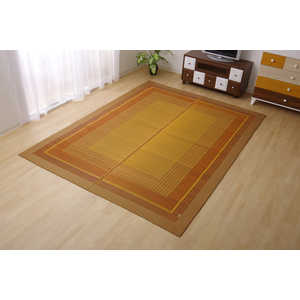 イケヒコ ラグ  い草 ござ カーペット 『DXランクス』 ベージュ 