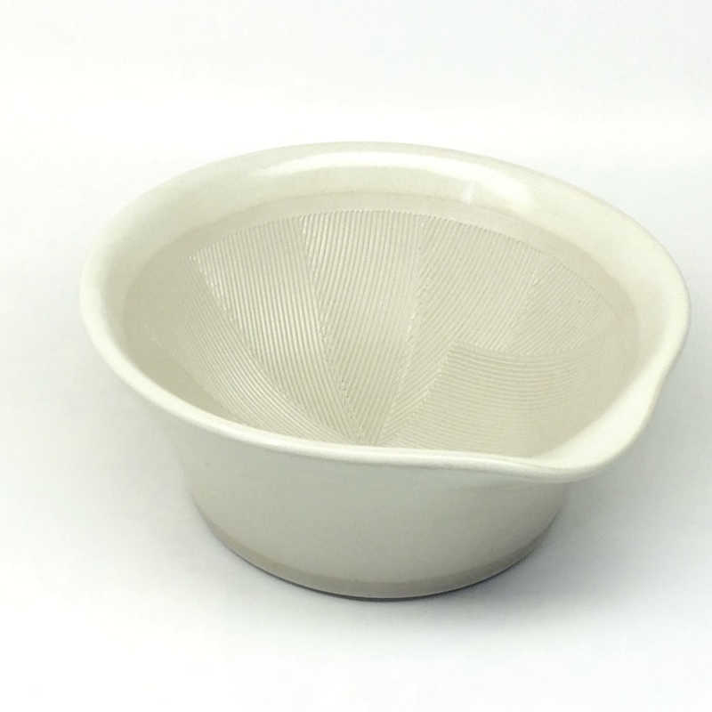元重製陶所 元重製陶所 離乳食にも使えるカラーすり鉢 白色 BLN0101 BLN0101