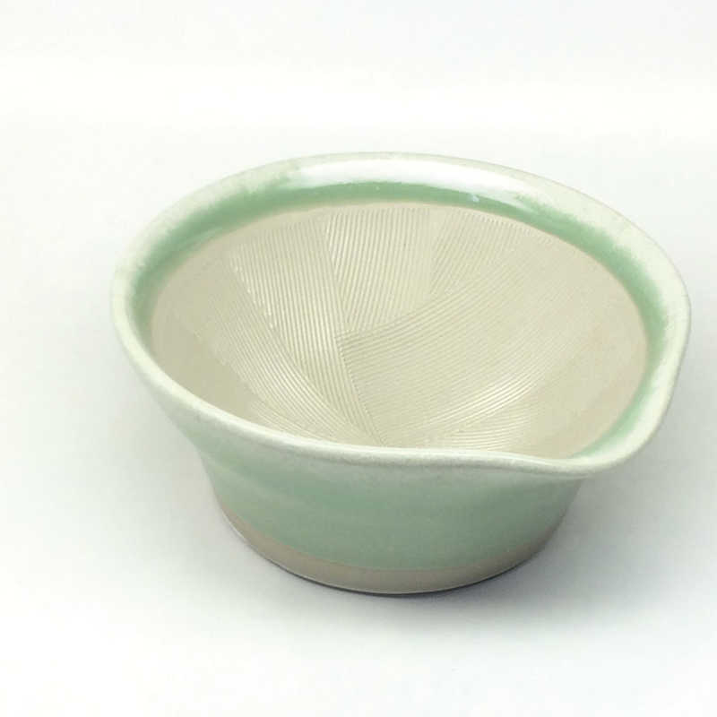 元重製陶所 元重製陶所 離乳食にも使えるカラーすり鉢 若草色 BLN0104 BLN0104 BLN0104