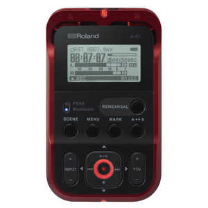 ローランド　Roland ICレコーダー レッド [Bluetooth対応 /ハイレゾ対応] R-07-RD