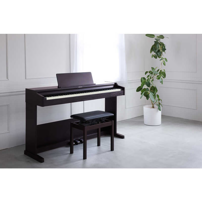 ORIGINALBASIC 電子ピアノ ダークローズウッド (88鍵盤/高低自在椅子・ヘッドホン付属) OBRP107-DR