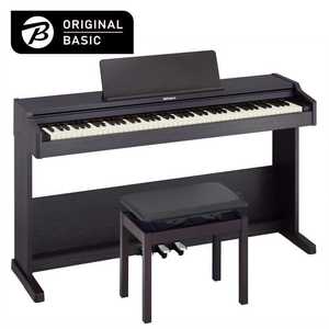 ORIGINALBASIC 電子ピアノ 高低自在椅子・ヘッドホン付属 ダークローズウッド [88鍵盤] OBRP107-DR