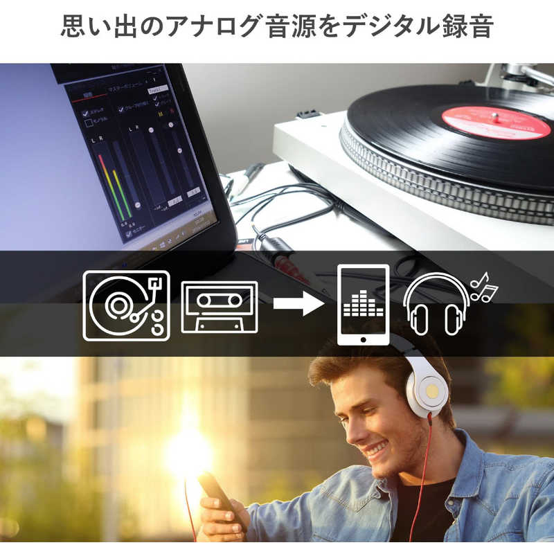 IOデータ IOデータ USB接続オーディオキャプチャー AD‐USB2 AD‐USB2