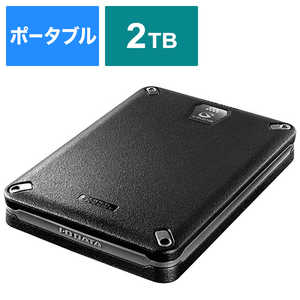 ＜コジマ＞ IOデータ 外付けHDD ブラック [ポータブル型 /2TB] HDPDUTD2