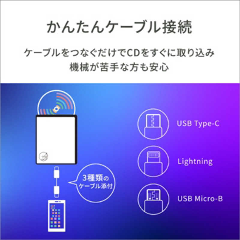 IOデータ IOデータ スマートフォン/タブレット対応[iOS/Android] CDレコーダー ｢CDレコ｣ CDRI-LU24IXA CDRI-LU24IXA