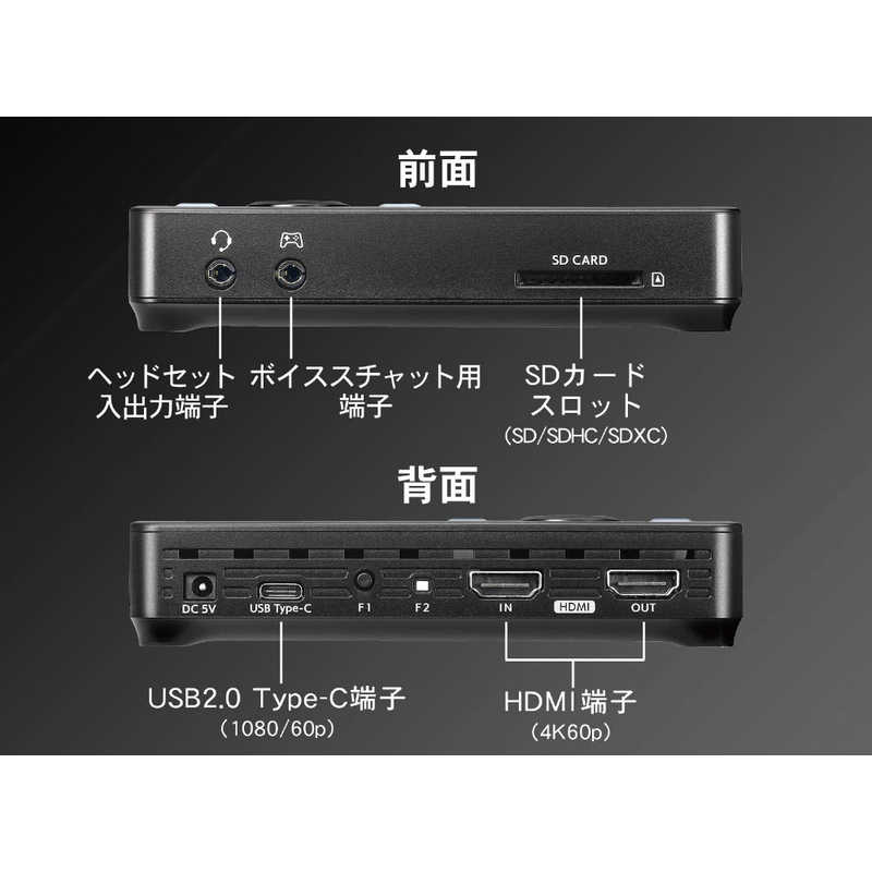 IOデータ IOデータ USB 2.0接続 ハードウェアエンコード HDMIキャプチャー GV-US2C/HD GV-US2C/HD