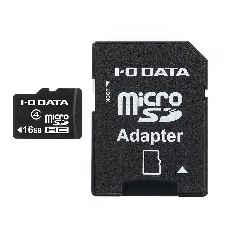 IOデータ IOデータ microSDHCメモリーカード(SDHC変換アダプタ付き) ｢Class4対応/16GB｣ SDMCH-W16GR SDMCH-W16GR