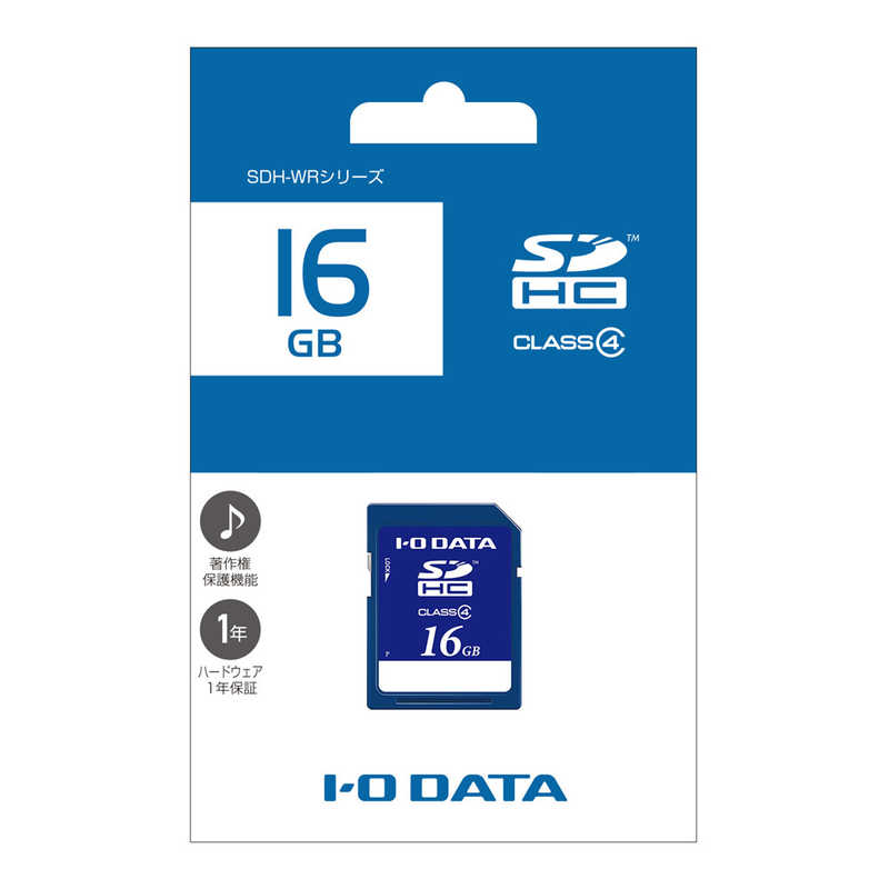 IOデータ IOデータ SDHCメモリカード [Class4対応/16GB] SDH-W16GR SDH-W16GR