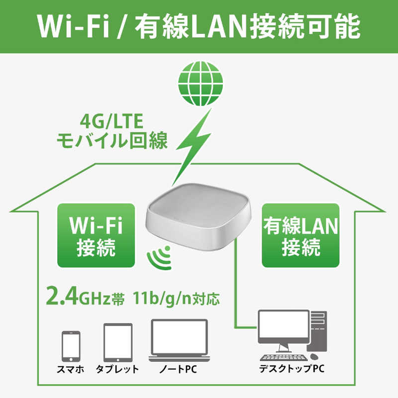 IOデータ IOデータ WN-CS300FR Wi-Fiルーター 4G LTE 300Mbps  n g b  WN-CS300FR WN-CS300FR