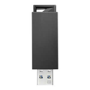 IOデータ USB 3.1 Gen 1(USB 3.0)/2.0対応 USBメモリー 128GB ブラック ブラック U3PSH128GK