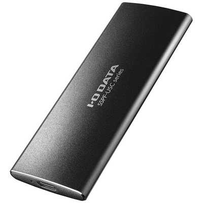 IOデータ 外付けSSD USB-C+USB-A接続 [ポータブル型/512GB] SSPF