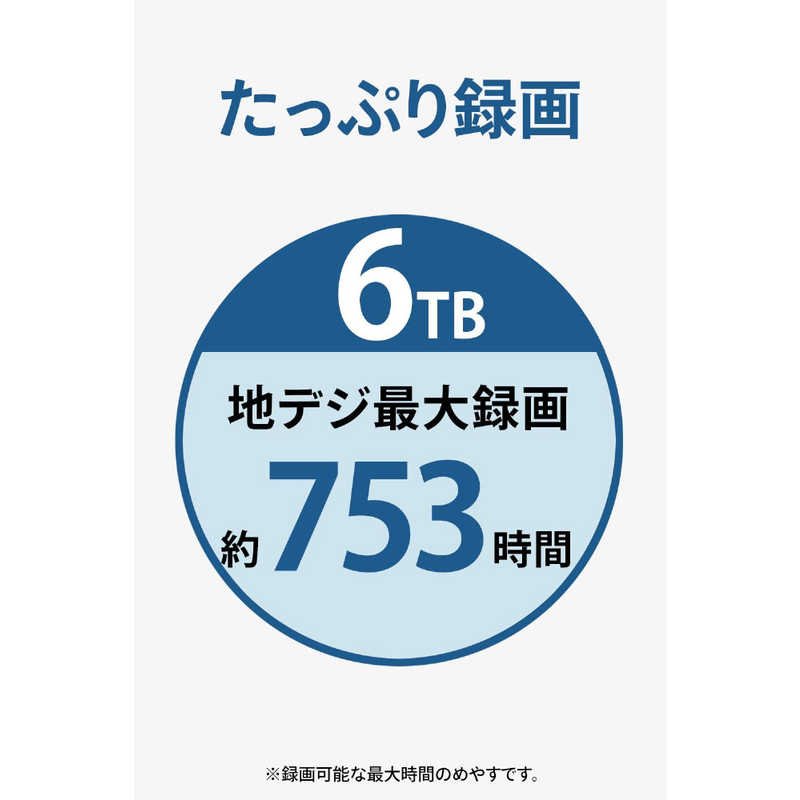 IOデータ IOデータ HDCZ-UTL6KC 外付けHDD USB-A接続 家電録画対応 [据え置き型 /6TB] HDCZ-UTL6KC HDCZ-UTL6KC