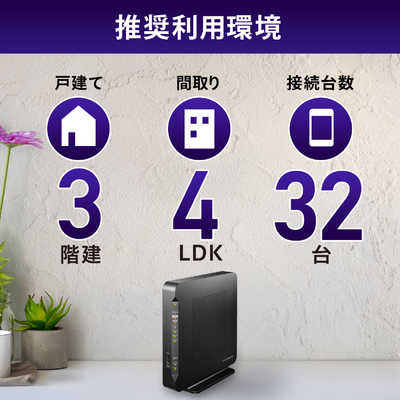 IOデータ 無線LANルーター(Wi-Fiルーター) Wi-Fi 6(ax)/ac/n/a/g/b