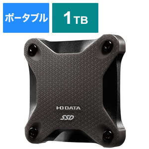 IOデータ 【アウトレット】外付けSSD PS4対応 スモｰキｰブラック [ポｰタブル型/1TB] SSPH-UT1K