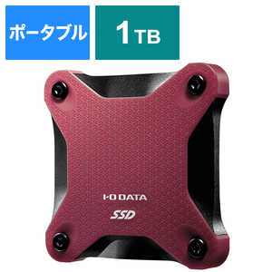 IOデータ 【アウトレット】外付けSSD PS4対応 ワインレッド [ポｰタブル型/1TB] SSPH-UT1R