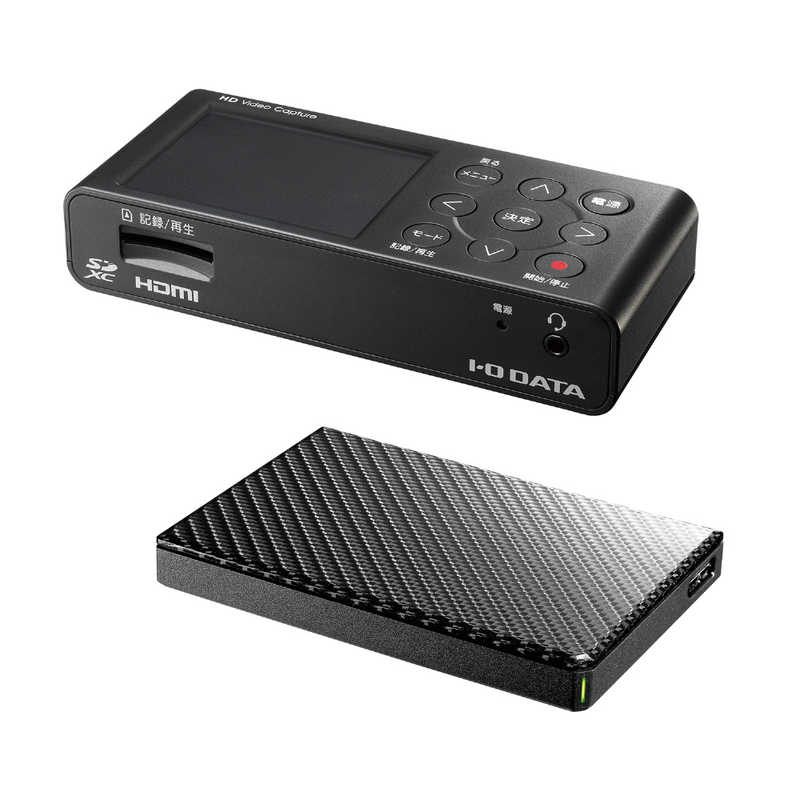 IOデータ IOデータ HDMI/アナログキャプチャー ポータブルHDD(1TB)同梱モデル GV-HDREC1T GV-HDREC1T
