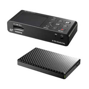＜コジマ＞ IOデータ HDMI/アナログキャプチャー ポータブルHDD(1TB)同梱モデル 受発注商品 GVHDREC1T
