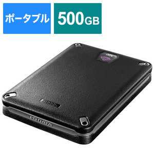 IOデータ 外付けSSD USB-A接続 500GB 【自動暗号化&耐衝撃モデル】 [ポｰタブル型 /500GB] HDPD-SUTB500S