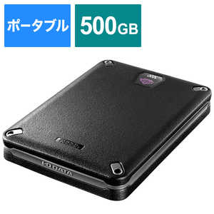 IOデータ 外付けSSD USB-A接続 500GB 【自動暗号化&耐衝撃モデル】 [ポータブル型 /500GB] HDPDSUTB500S