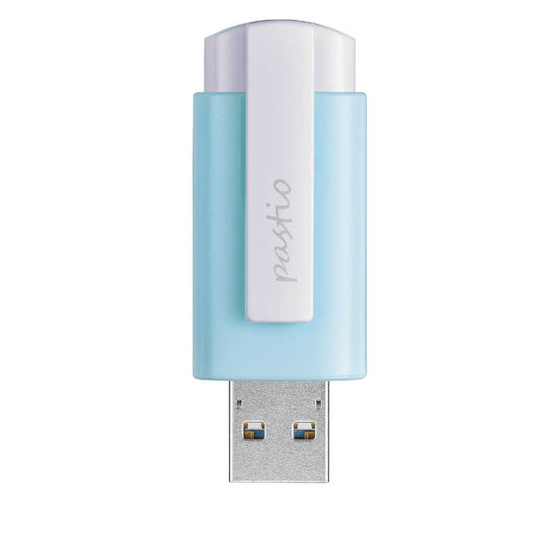 IOデータ IOデータ USBメモリ pastio ライトブルー  16GB USB3.2 USB TypeA ノック式  U3-CLP16G/B U3-CLP16G/B