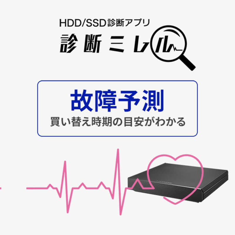 IOデータ IOデータ 外付けHDD USB-A接続 「トロッカ・静かeco録」 [1TB /据え置き型] HDPZ-UT1K HDPZ-UT1K