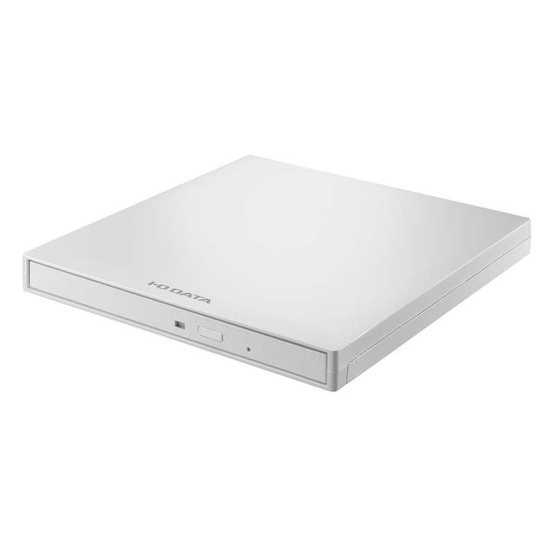 IOデータ IOデータ 【アウトレット】USB-A対応 USB電源補助ケーブル・保存ソフト付き ポータブルDVDドライブ Win   Mac  ホワイト DVRP-UB8W DVRP-UB8W
