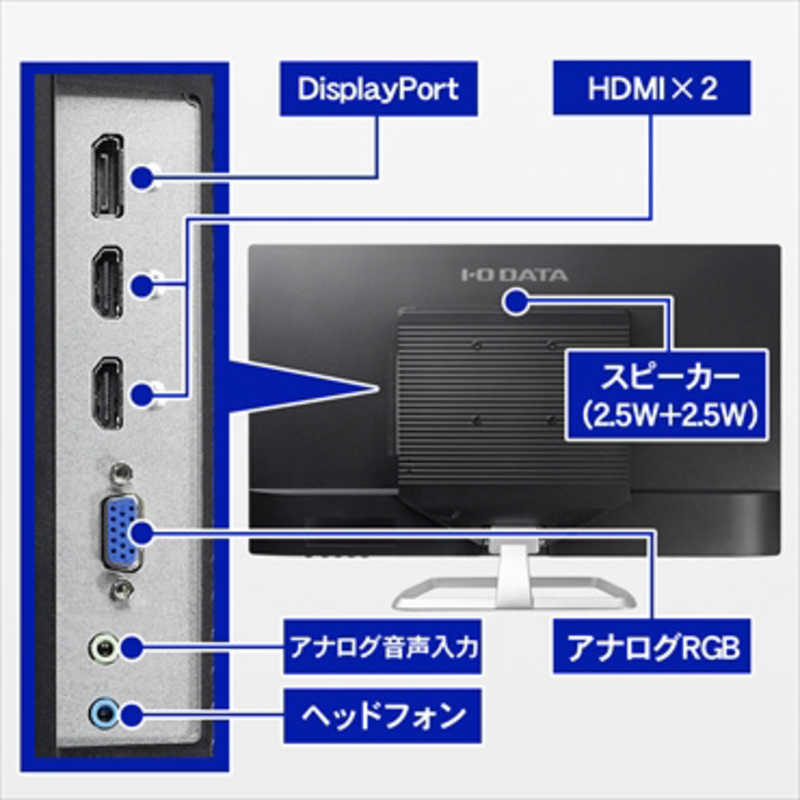 IOデータ IOデータ PCモニター ブラック [31.5型 /フルHD(1920×1080) /ワイド] LCD-DF321XDB-A LCD-DF321XDB-A