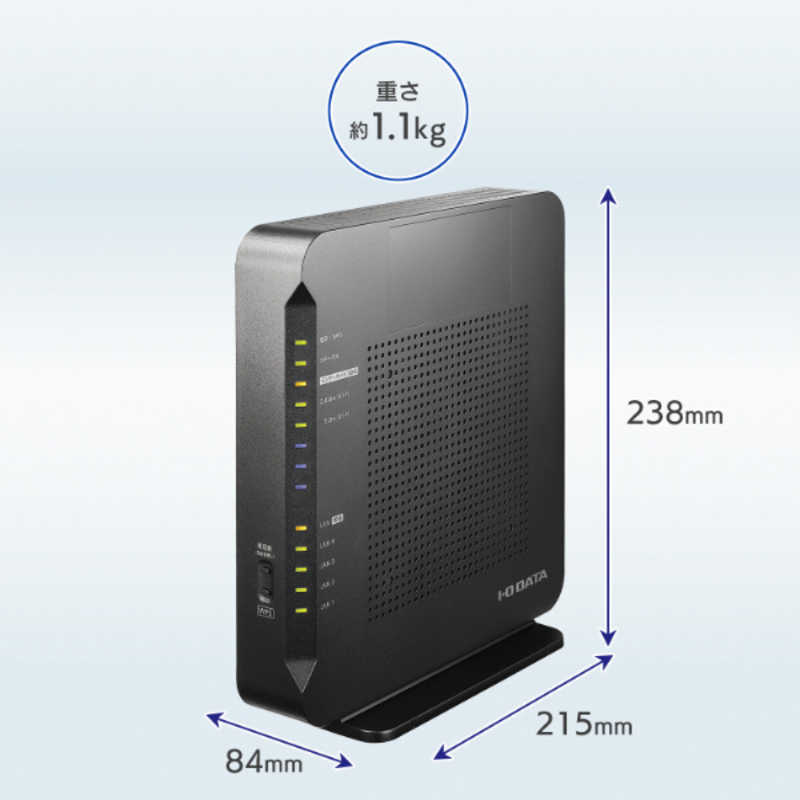 IOデータ IOデータ WiFiルーター (WAN・LAN 有線10Gbps対応) ［WiFi 6(ax)acnagb］ WN-DAX6000XR WN-DAX6000XR