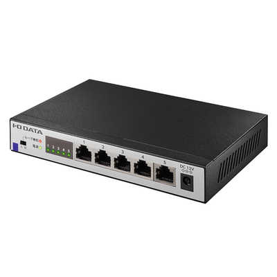 IOデータ 2.5Gbps対応 5ポートスイッチングハブ ETQG-ESH05 の
