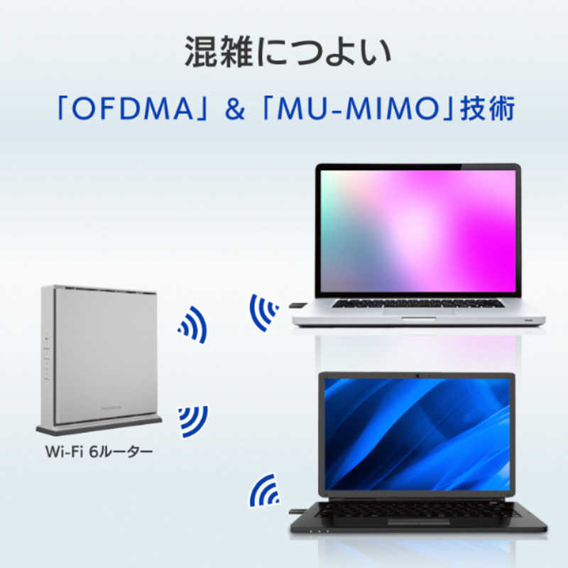 IOデータ IOデータ Wi-Fi6対応 無線LAN USBアダプタ ブラック ［Wi-Fi 6（ax）/ac/n/a/g/b］ WN-DAX1200U WN-DAX1200U