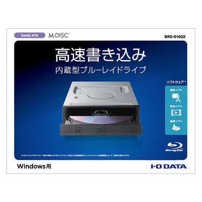 BDXL対応 Serial ATA 内蔵ブルーレイドライブ BRD-S16QX IOデータ BDXL対応 Serial ATA 内蔵ブルーレイドライブ BRD-S16QX の