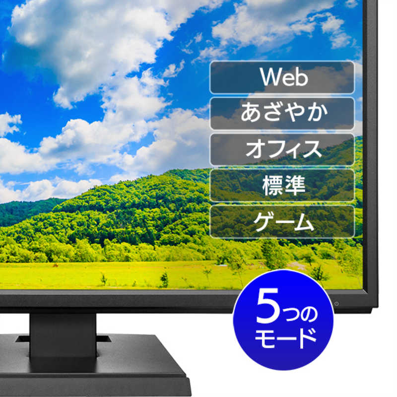 IOデータ IOデータ PCモニター ブラック [21.5型 /フルHD(1920×1080) /ワイド] LCD-AH221XDB-B LCD-AH221XDB-B