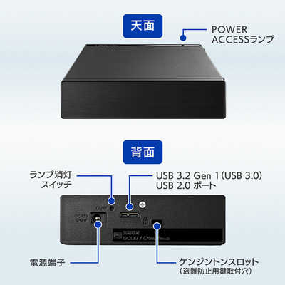 IOデータ 外付けHDD USB-A接続 家電録画対応 ［2TB 据え置き型］ HDD-UTL2K