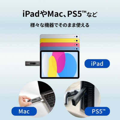 IOデータ 外付けSSD USB-C＋USB-A接続 (Chrome/iPadOS/Mac/Windows11