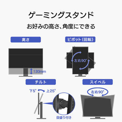 IOデータ ゲーミングモニター LCD-GD271UAX GigaCrysta ブラック ［27