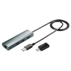 IOデータ LAN変換アダプタ ［USB-A オス→メス LAN /USB-Ax3］ 1Gbps対応(Windows11対応)  US3-HB3ETG2/C