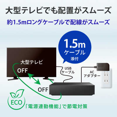 IOデータ 外付けHDD USB-A接続 家電録画対応(Windows11対応) ブラック 