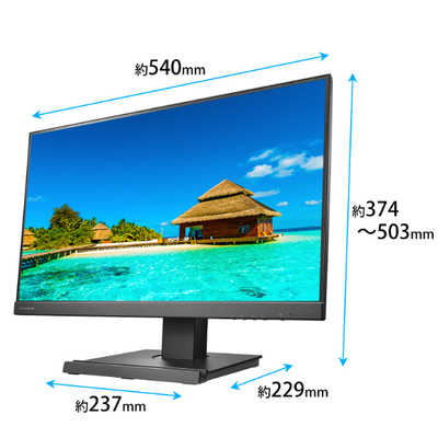 IOデータ フリースタイルスタンド＆USB Type-C搭載23.8型液晶